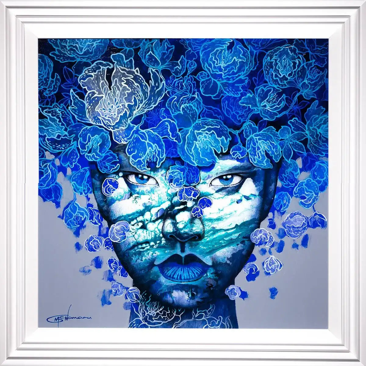 Blue Marble - Original - SOLD by artist Gary McNamara - Wyecliffe Galleries