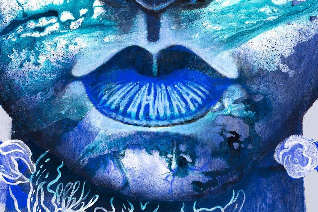 Blue Marble - Original - SOLD by artist Gary McNamara - Wyecliffe Galleries