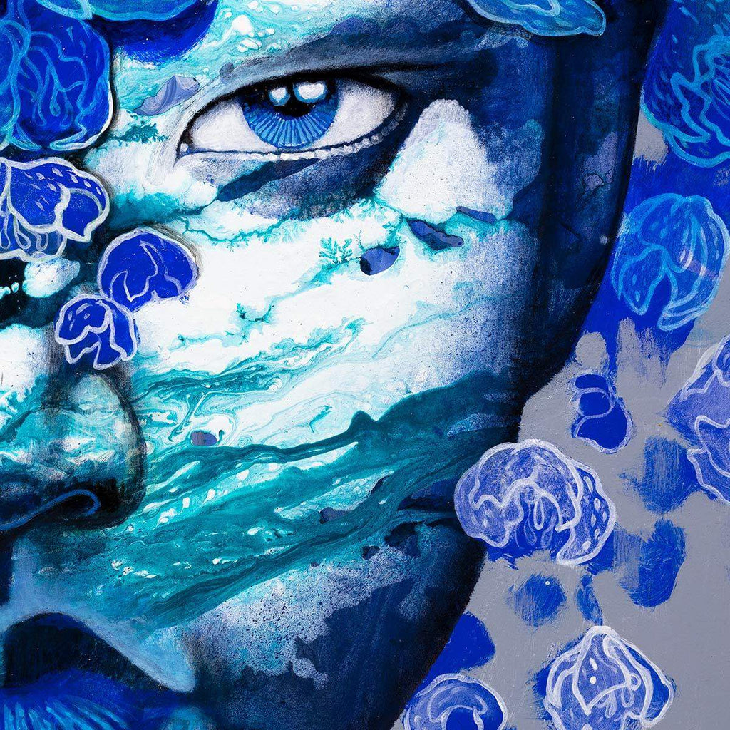 Blue Marble - Original - SOLD by artist Gary McNamara - Wyecliffe Galleries