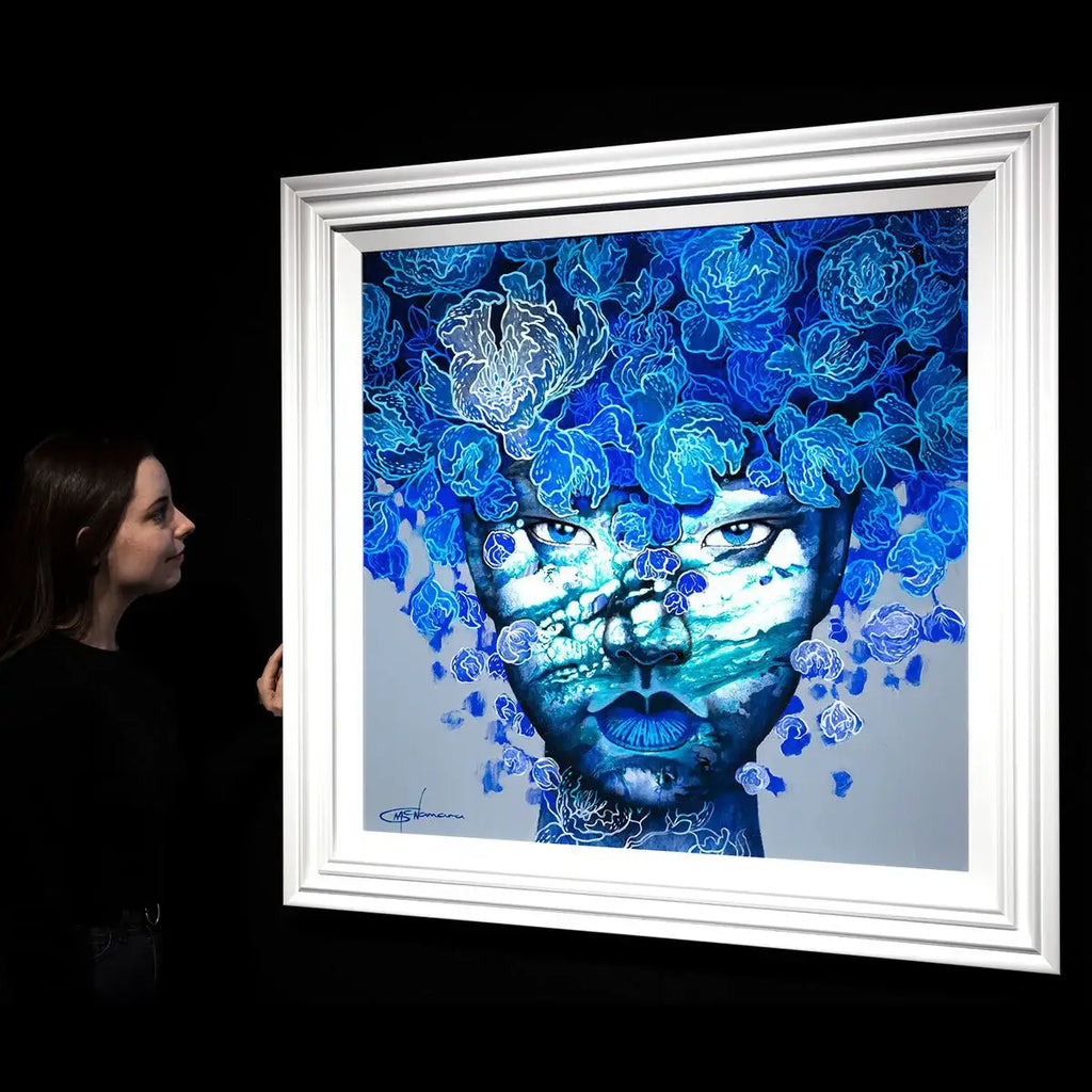 Blue Marble - Original - SOLD by artist Gary McNamara - Wyecliffe Galleries