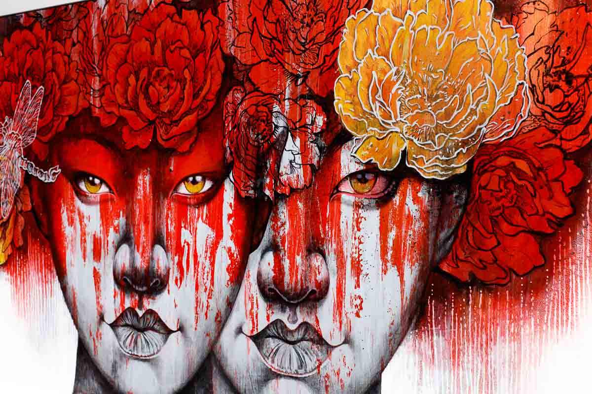 Botanical Gemini - Original by artist Gary McNamara - Wyecliffe Galleries