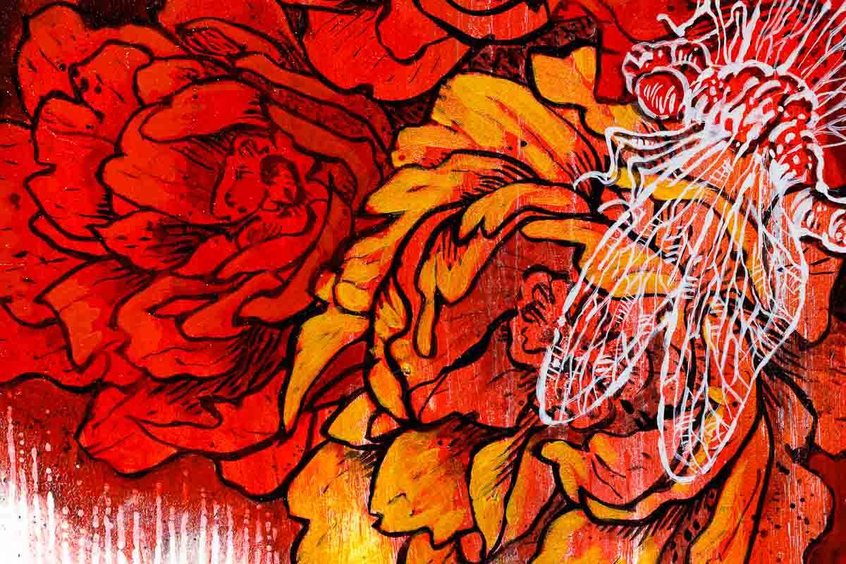 Botanical Gemini - Original by artist Gary McNamara - Wyecliffe Galleries