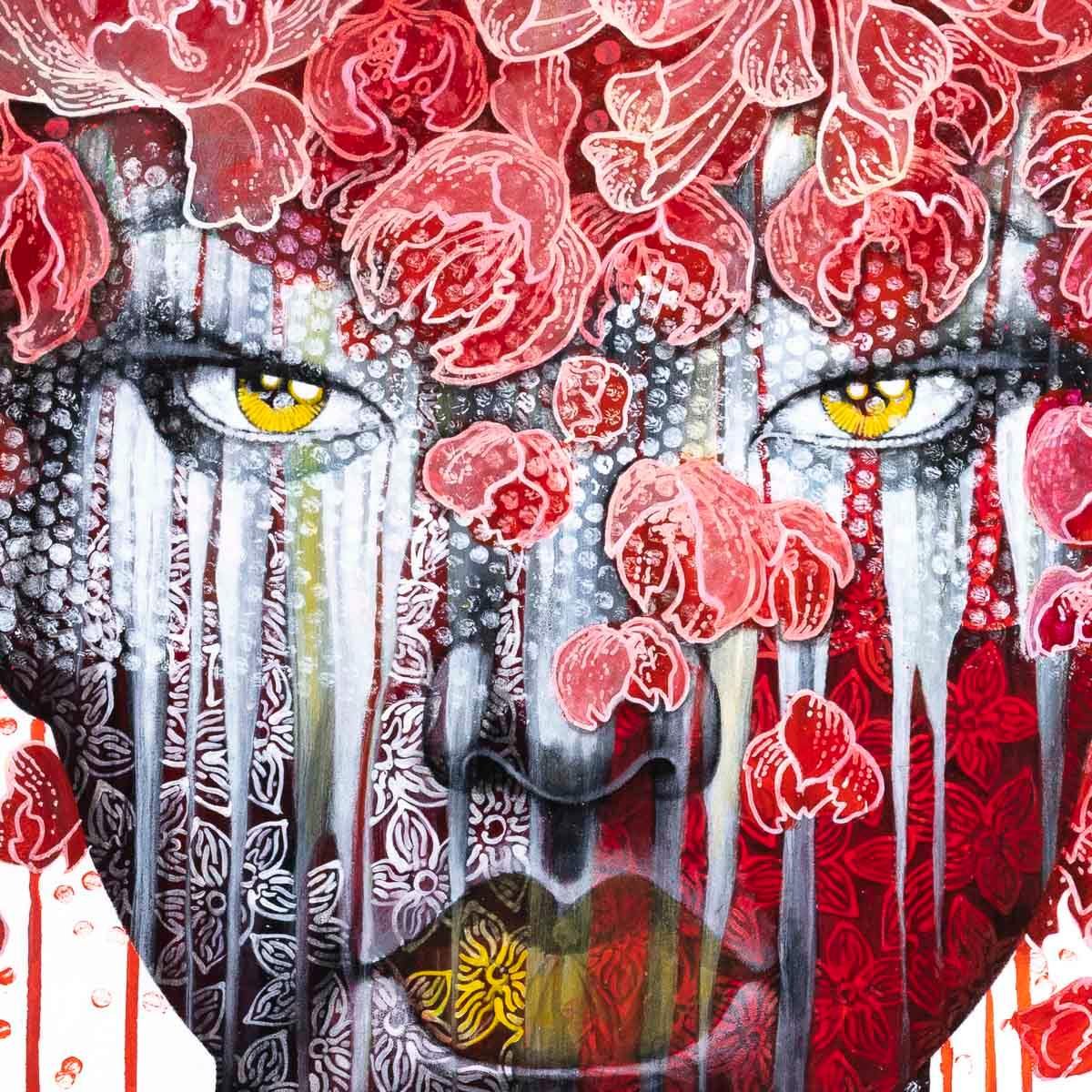 Crimson - Original - SOLD by artist Gary McNamara - Wyecliffe Galleries