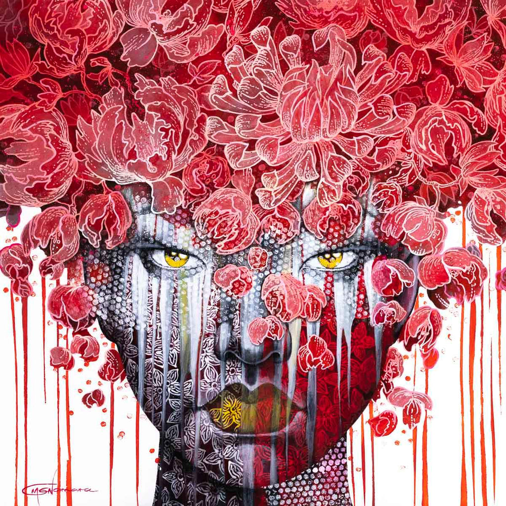 Crimson - Original - SOLD by artist Gary McNamara - Wyecliffe Galleries