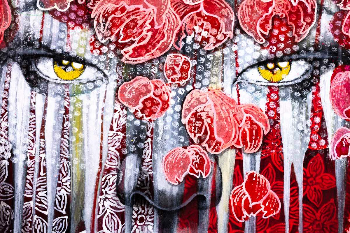 Crimson - Original - SOLD by artist Gary McNamara - Wyecliffe Galleries