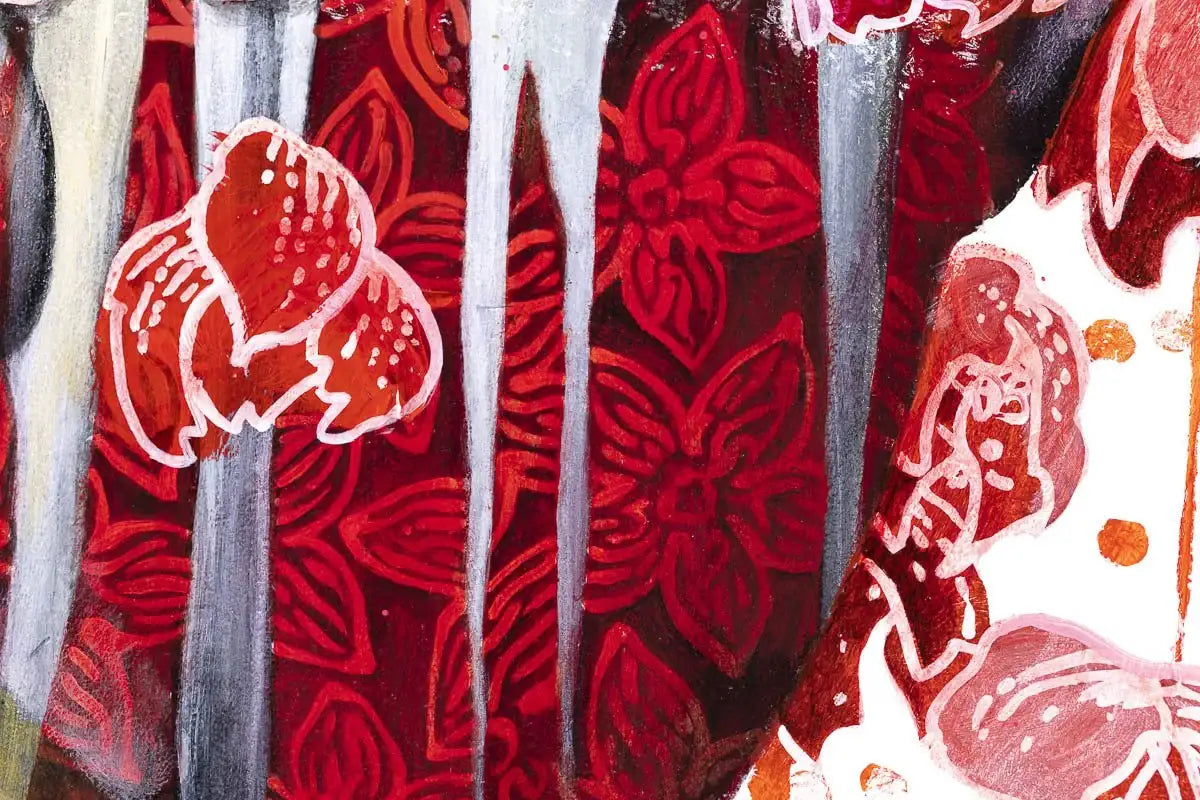 Crimson - Original - SOLD by artist Gary McNamara - Wyecliffe Galleries