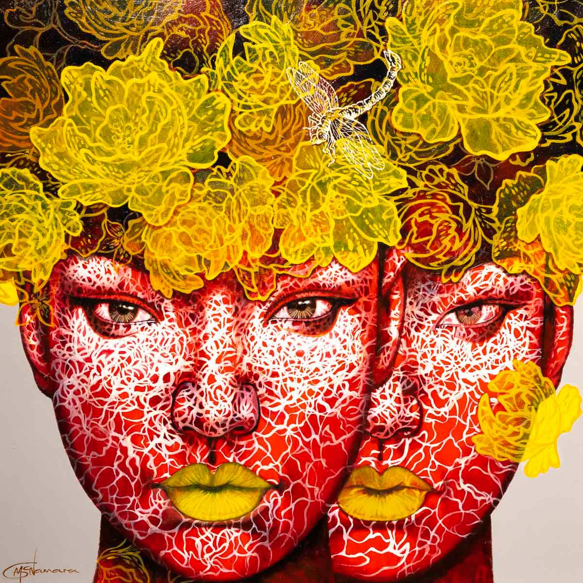 Entwined - Original - SOLD by artist Gary McNamara - Wyecliffe Galleries