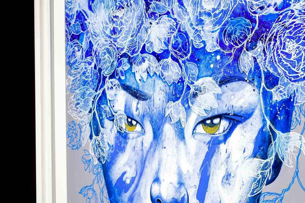 Fades of Blue - Original - SOLD by artist Gary McNamara - Wyecliffe Galleries