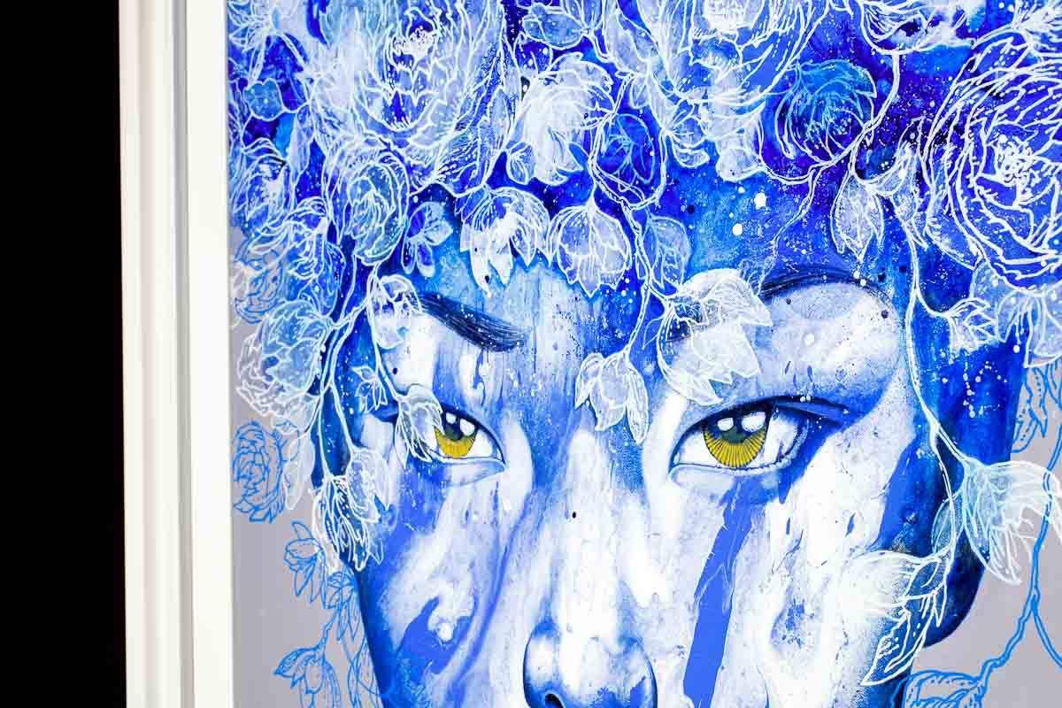 Fades of Blue - Original - SOLD by artist Gary McNamara - Wyecliffe Galleries