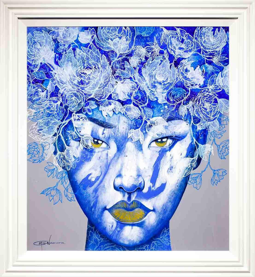 Fades of Blue - Original - SOLD by artist Gary McNamara - Wyecliffe Galleries