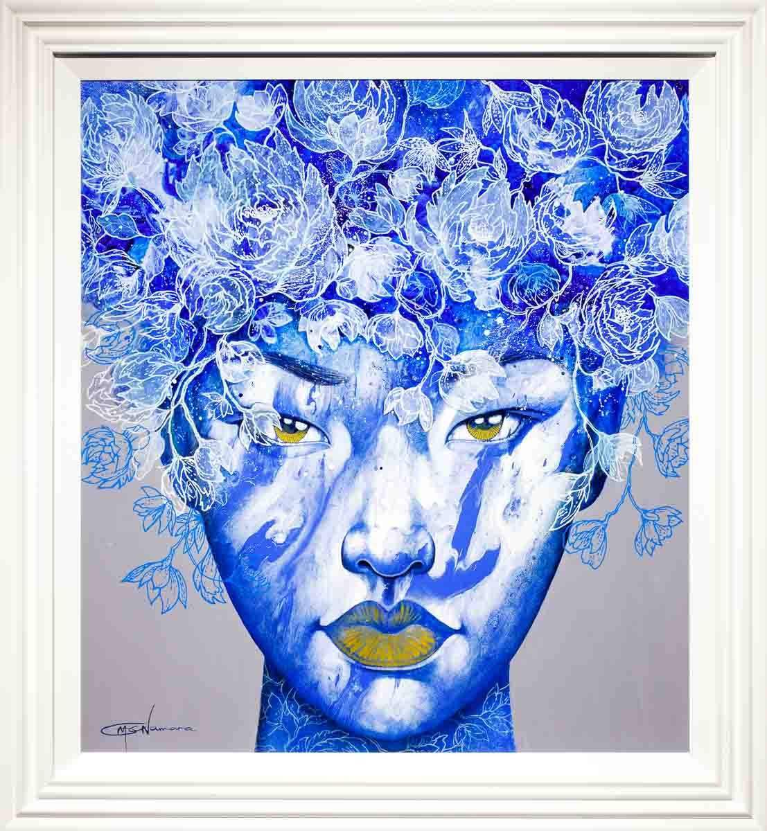 Fades of Blue - Original - SOLD by artist Gary McNamara - Wyecliffe Galleries