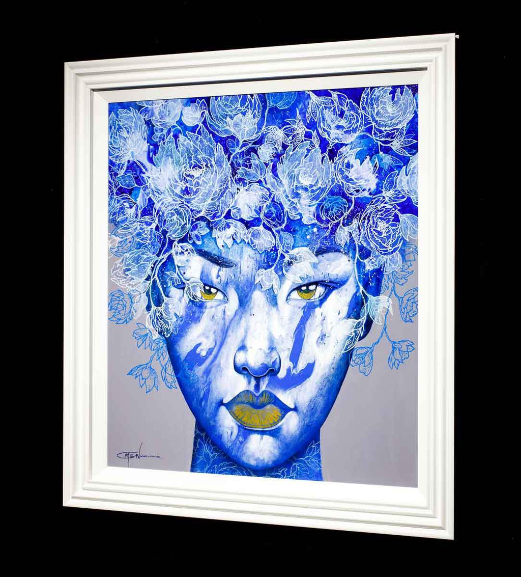 Fades of Blue - Original - SOLD by artist Gary McNamara - Wyecliffe Galleries