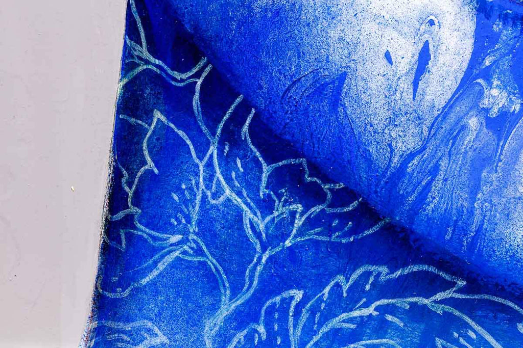 Fades of Blue - Original - SOLD by artist Gary McNamara - Wyecliffe Galleries