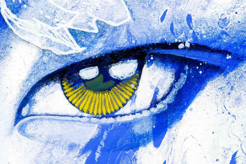 Fades of Blue - Original - SOLD by artist Gary McNamara - Wyecliffe Galleries