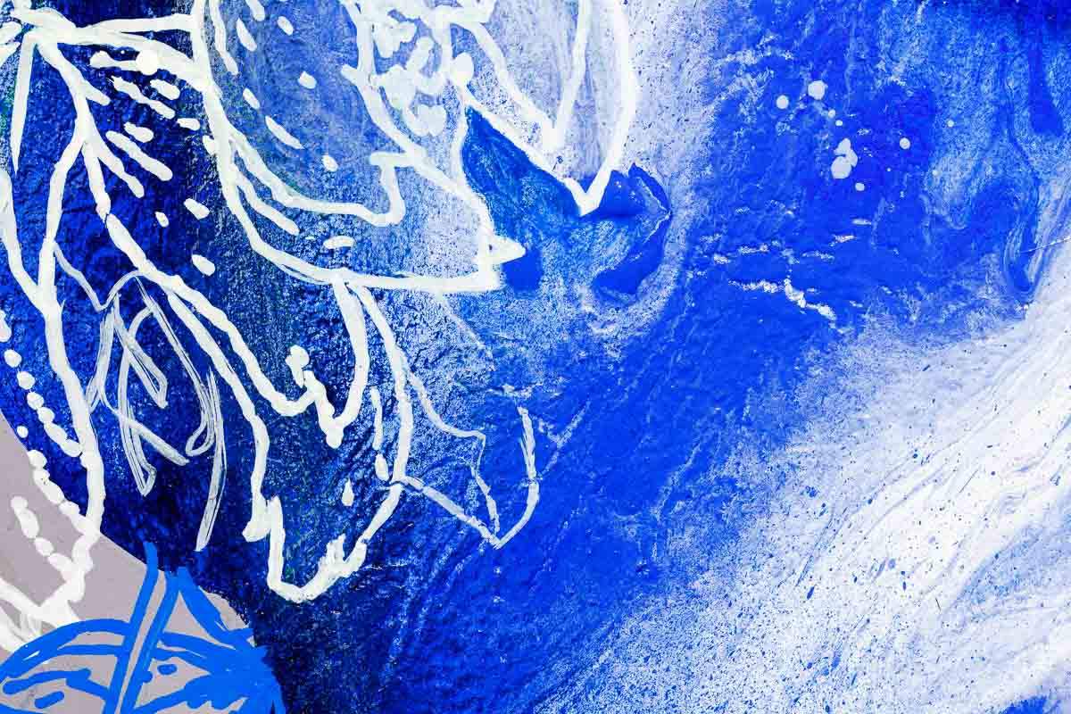 Fades of Blue - Original - SOLD by artist Gary McNamara - Wyecliffe Galleries