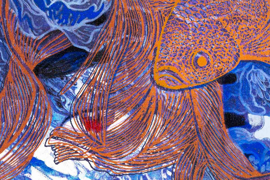 Floating - Original - SOLD by artist Gary McNamara - Wyecliffe Galleries