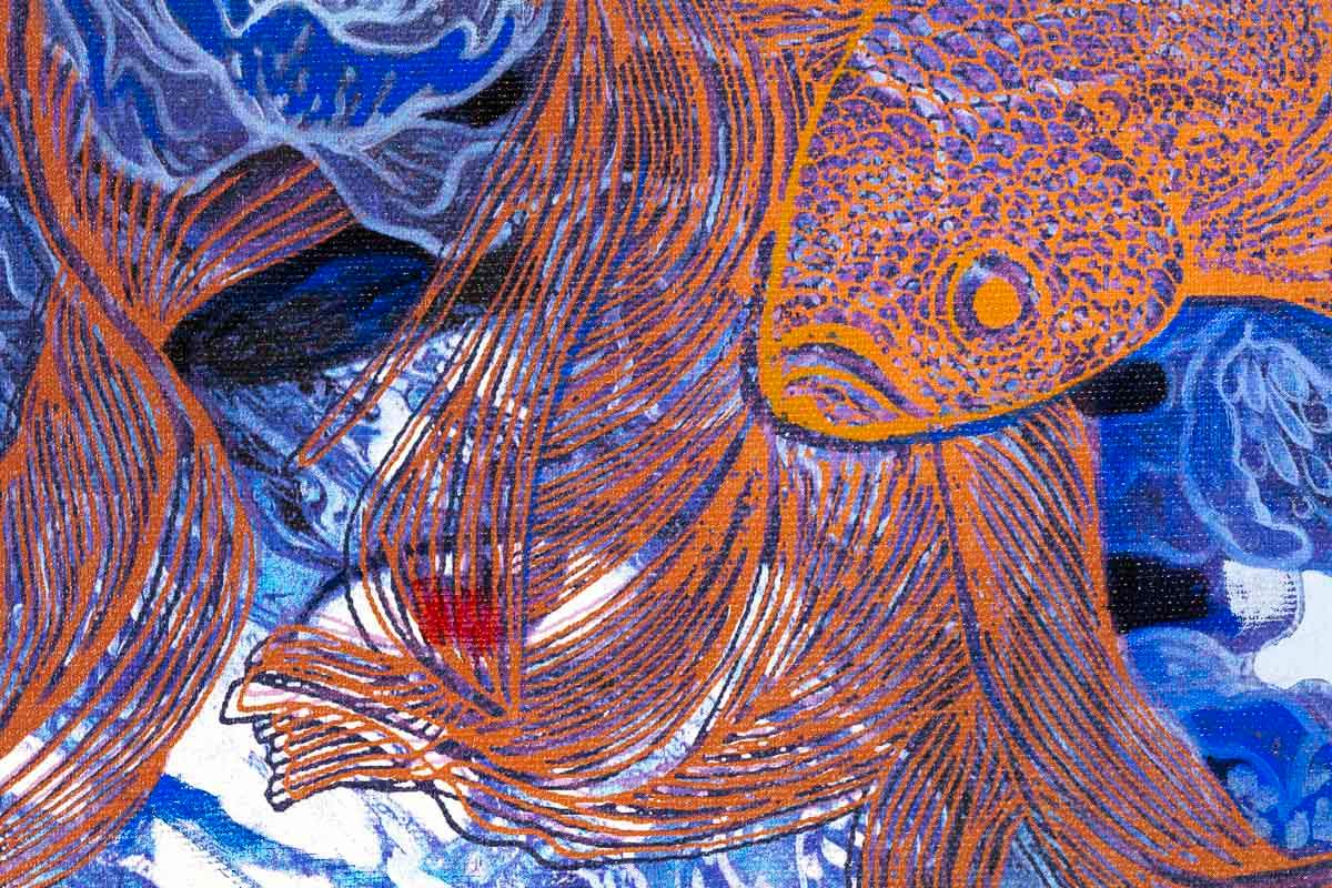 Floating - Original - SOLD by artist Gary McNamara - Wyecliffe Galleries