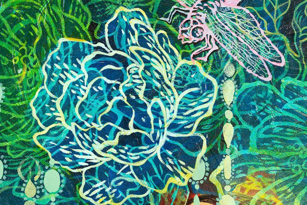 Flora - Original - SOLD by artist Gary McNamara - Wyecliffe Galleries