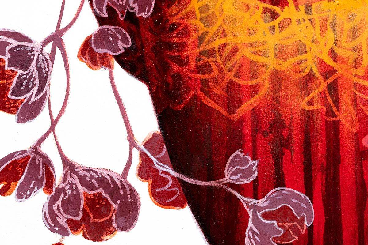 Late Crimson - Original - SOLD by artist Gary McNamara - Wyecliffe Galleries