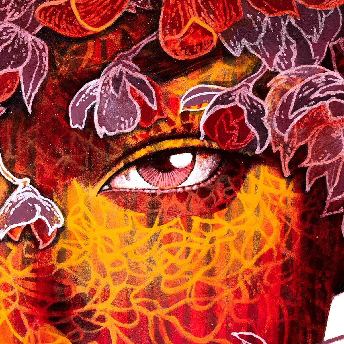 Late Crimson - Original - SOLD by artist Gary McNamara - Wyecliffe Galleries