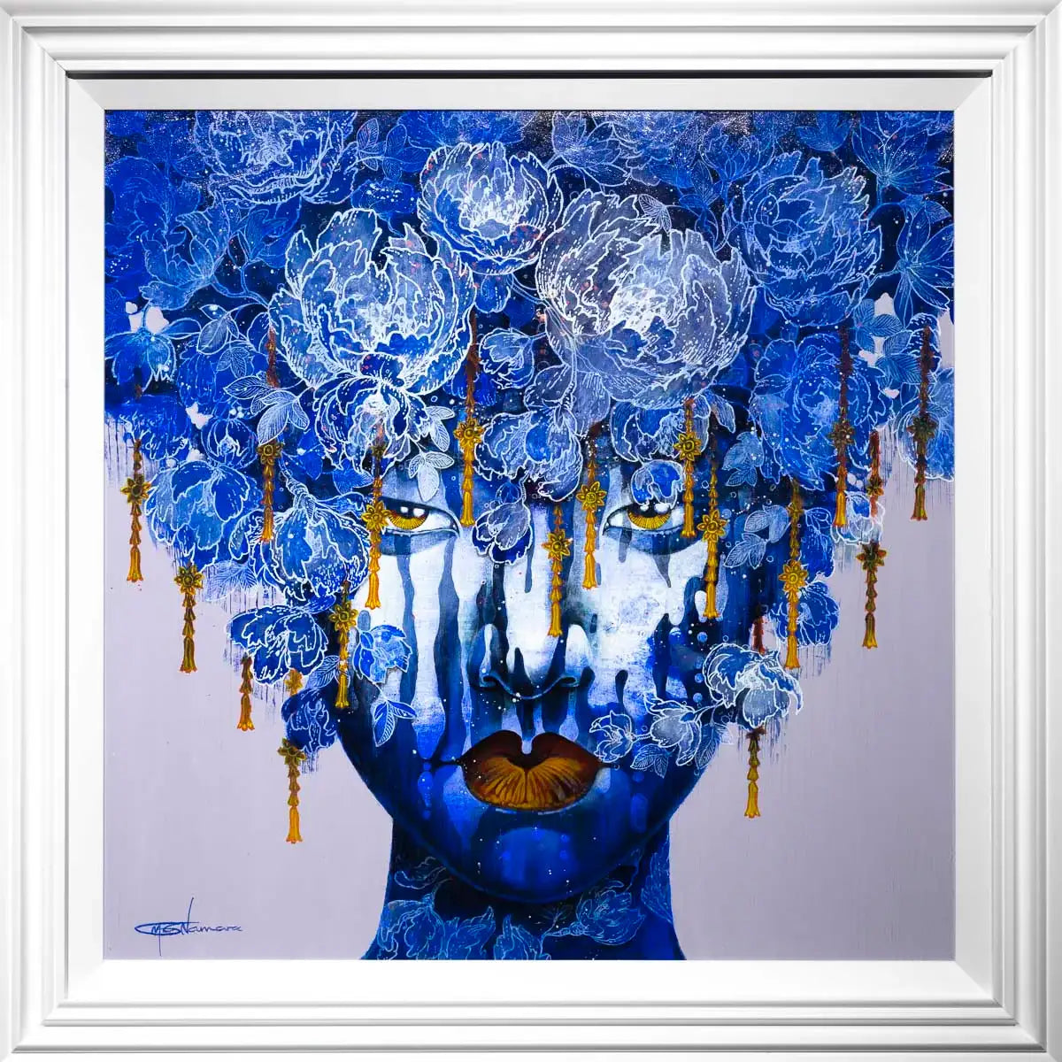 Royal Sapphire - Original SOLD by artist Gary McNamara - Wyecliffe Galleries