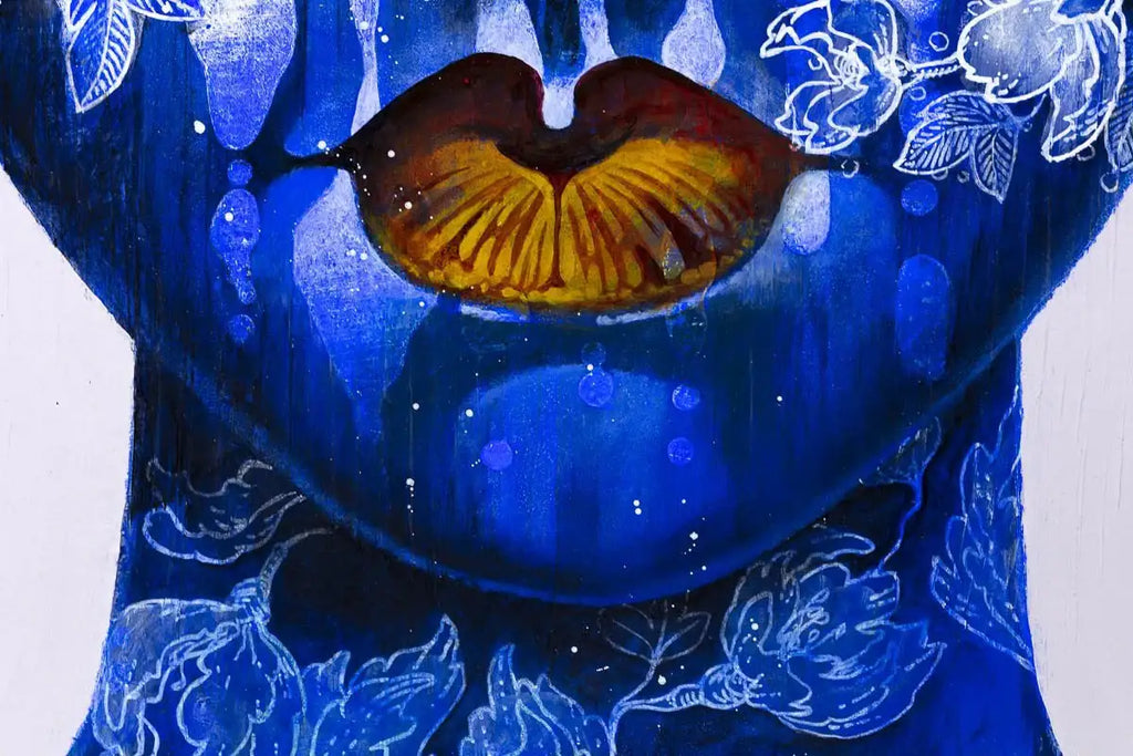 Royal Sapphire - Original SOLD by artist Gary McNamara - Wyecliffe Galleries