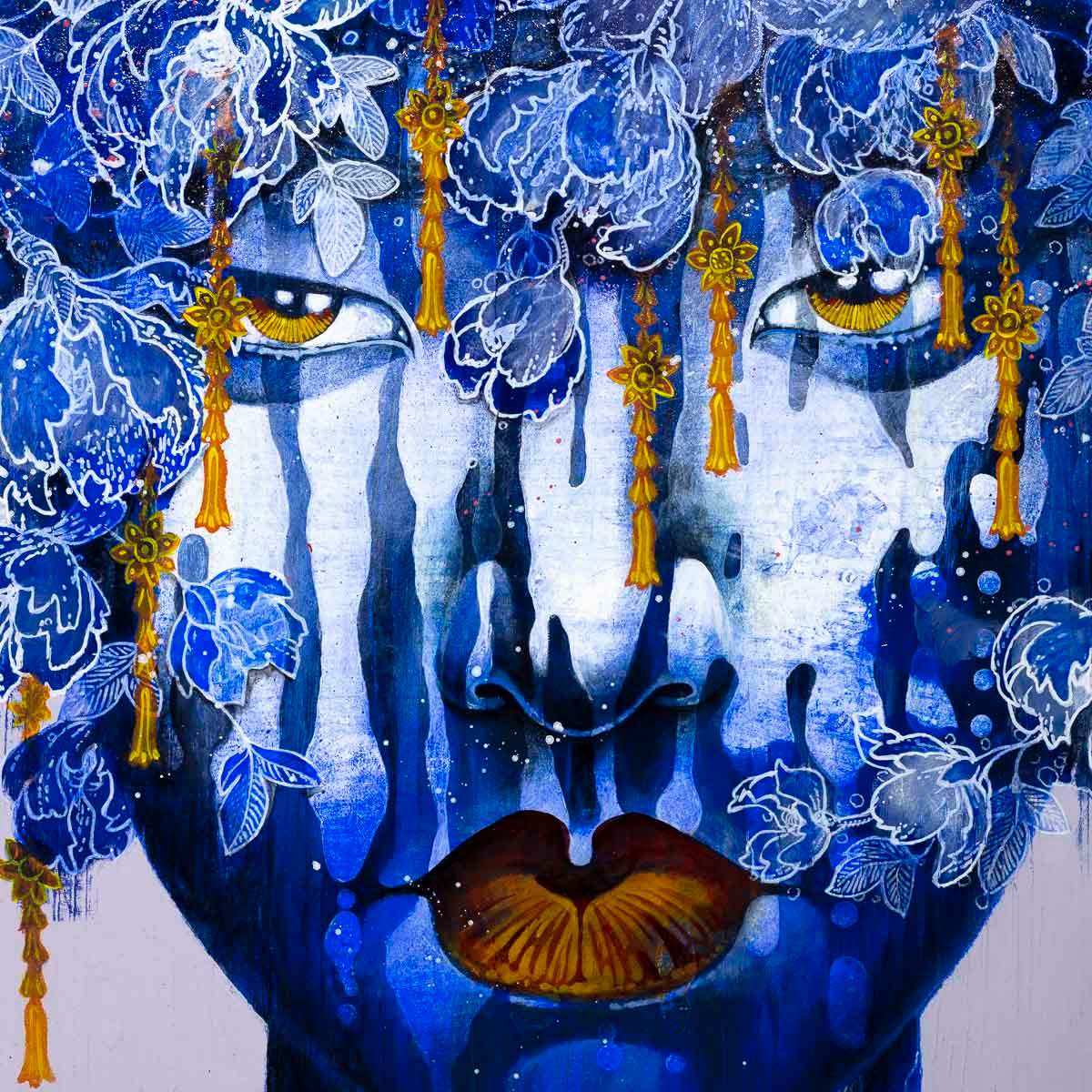 Royal Sapphire - Original SOLD by artist Gary McNamara - Wyecliffe Galleries