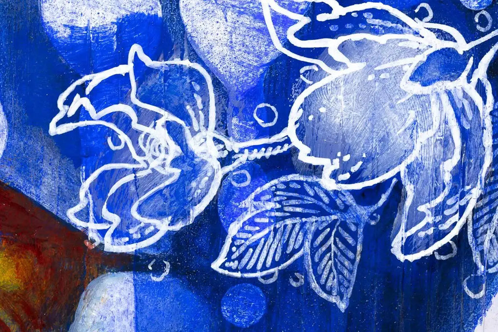 Royal Sapphire - Original SOLD by artist Gary McNamara - Wyecliffe Galleries