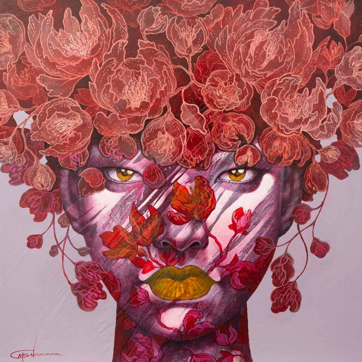 Scarlet - Original - SOLD by artist Gary McNamara - Wyecliffe Galleries