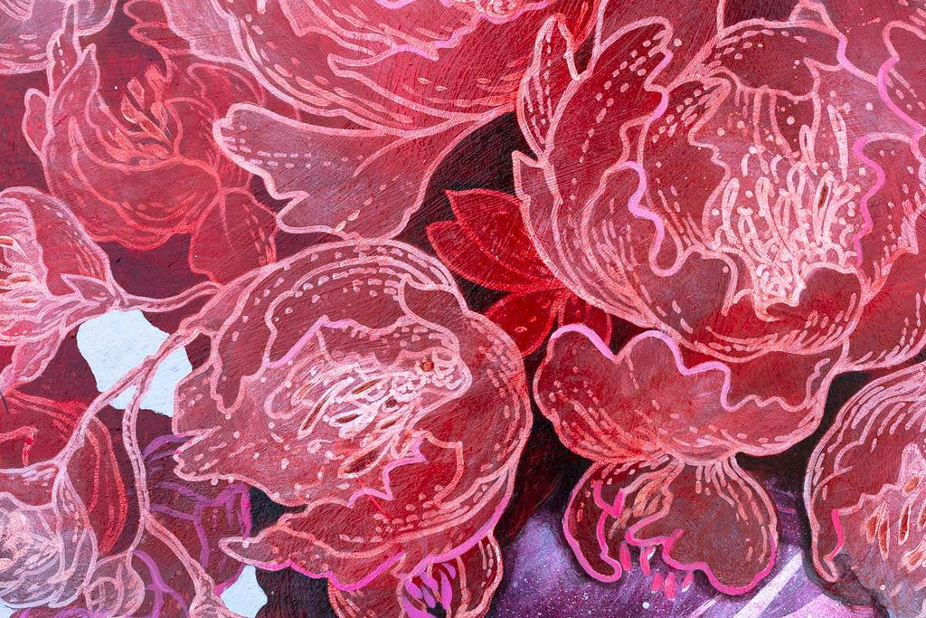 Scarlet - Original - SOLD by artist Gary McNamara - Wyecliffe Galleries