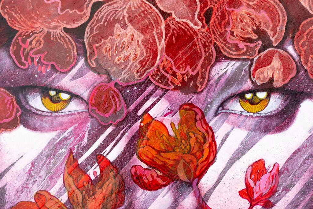 Scarlet - Original - SOLD by artist Gary McNamara - Wyecliffe Galleries