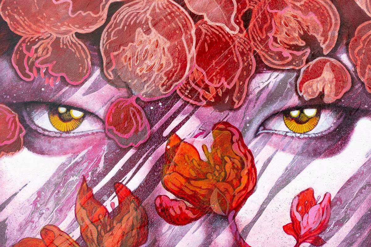 Scarlet - Original - SOLD by artist Gary McNamara - Wyecliffe Galleries