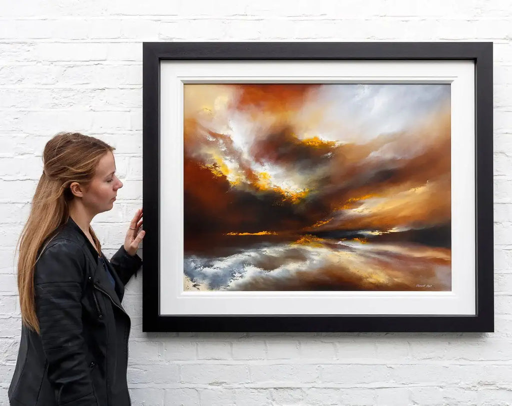 Golden Skies - Original - SOLD by artist Hamish Herd - Wyecliffe Galleries
