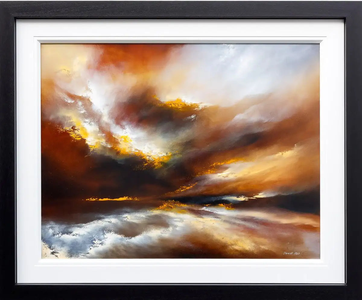 Golden Skies - Original - SOLD by artist Hamish Herd - Wyecliffe Galleries