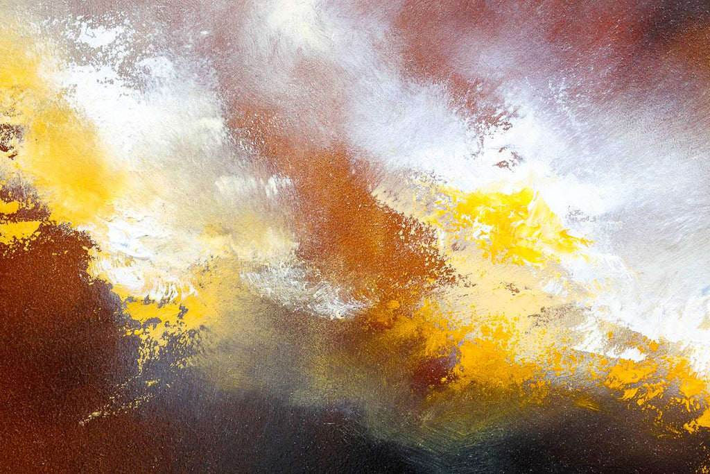 Golden Skies - Original - SOLD by artist Hamish Herd - Wyecliffe Galleries