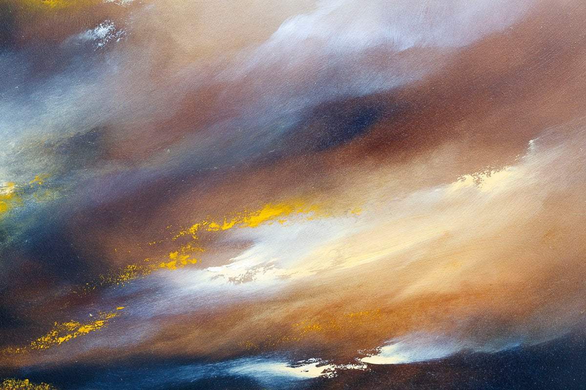 Golden Skies - Original - SOLD by artist Hamish Herd - Wyecliffe Galleries