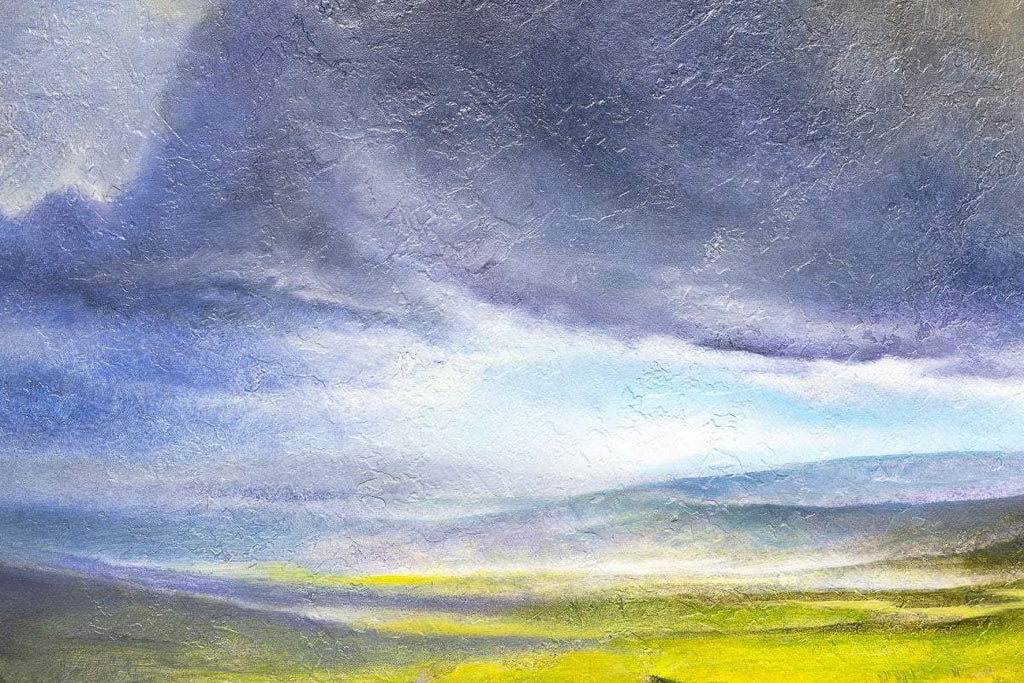 Grey Clouds Over the Green Valley - Original - SOLD by artist Hamish Herd - Wyecliffe Galleries