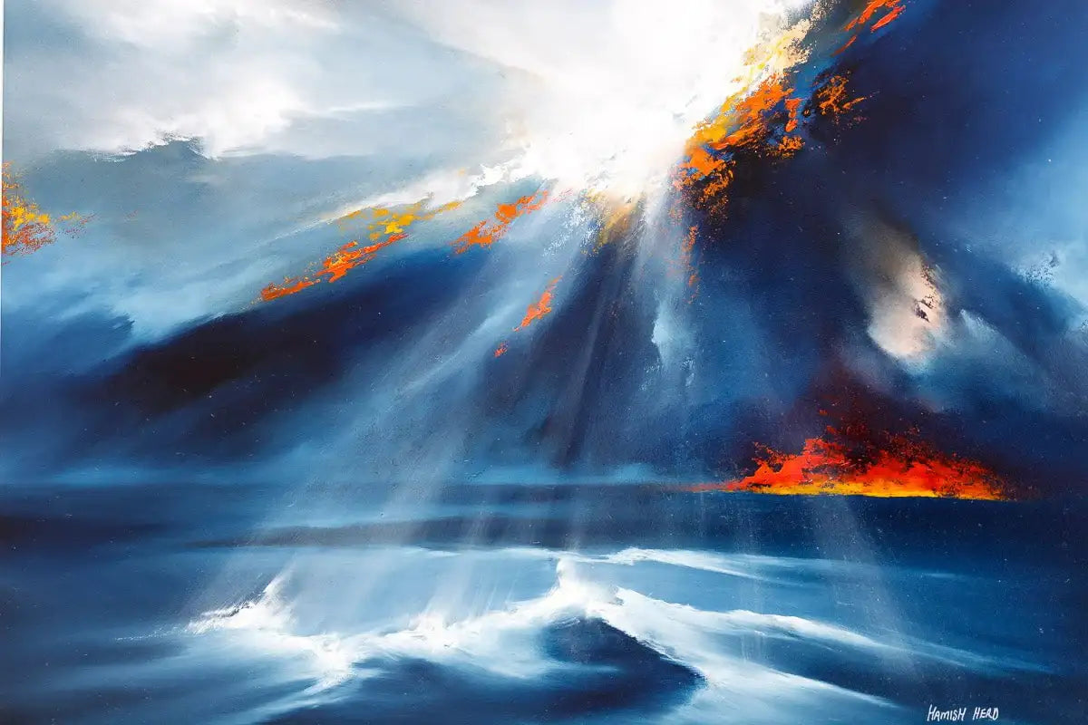 Light Breaking Through - Original - SOLD by artist Hamish Herd - Wyecliffe Galleries