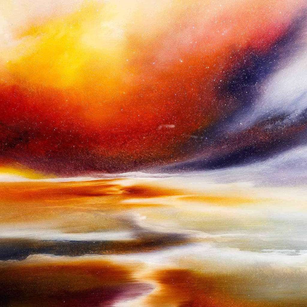 Sunset Bay - Original - SOLD by artist Hamish Herd - Wyecliffe Galleries