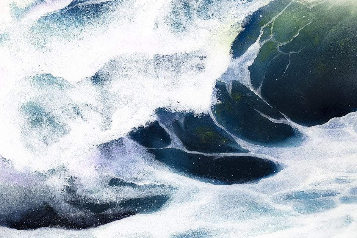 Waves Crashing - Original Hamish Herd Framed