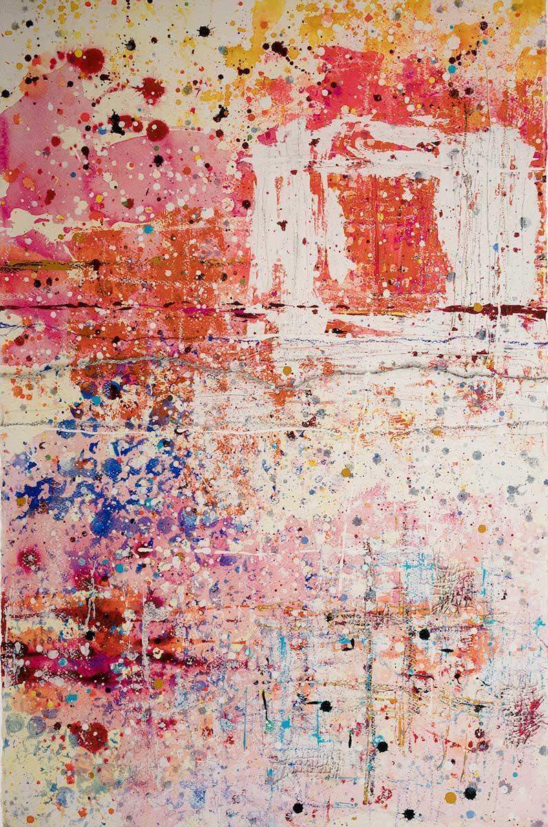 Red Skies - Edition - SOLD by artist Harriet Hoult - Wyecliffe Galleries