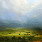 Mist Covered Hills - SOLD by artist Harry Brioche - Wyecliffe Galleries