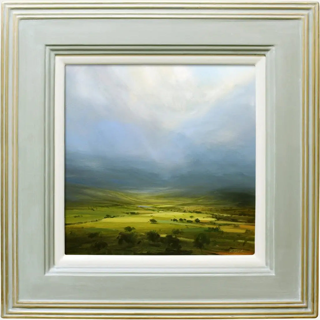 Mist Covered Hills - SOLD by artist Harry Brioche - Wyecliffe Galleries