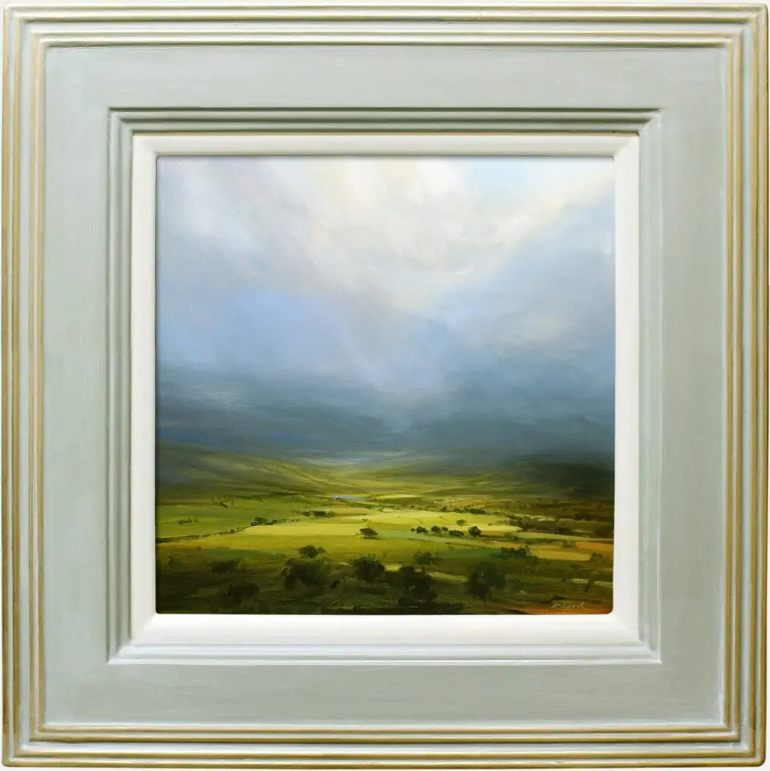 Mist Covered Hills - SOLD by artist Harry Brioche - Wyecliffe Galleries