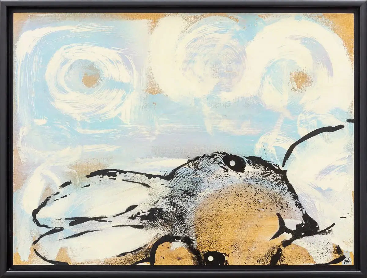 Listen - Small - Original - SOLD by artist Harry Bunce - Wyecliffe Galleries