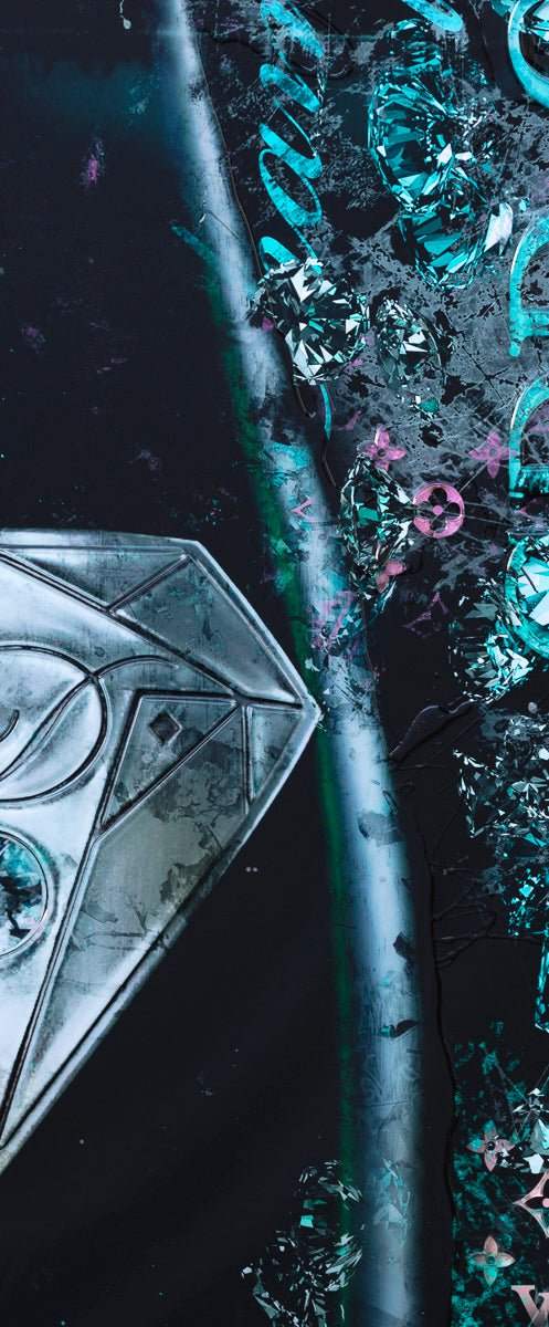 Black Diamond - Original - SOLD by artist Henri Miller - Wyecliffe Galleries