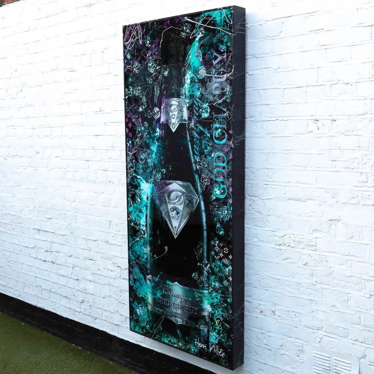 Black Diamond - Original - SOLD by artist Henri Miller - Wyecliffe Galleries