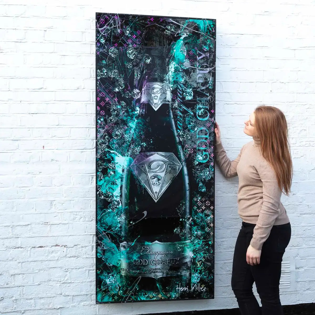 Black Diamond - Original - SOLD by artist Henri Miller - Wyecliffe Galleries