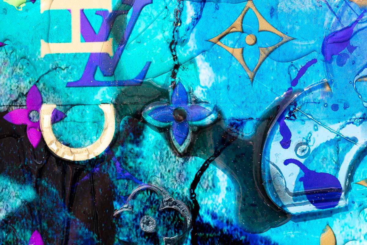 Blue Suede - Original - SOLD by artist Henri Miller - Wyecliffe Galleries