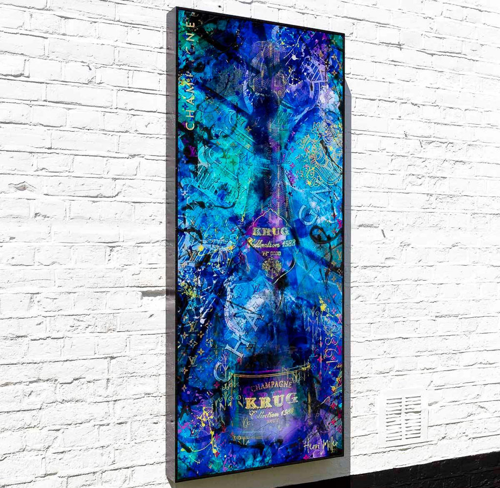 Blue Suede - Original - SOLD by artist Henri Miller - Wyecliffe Galleries